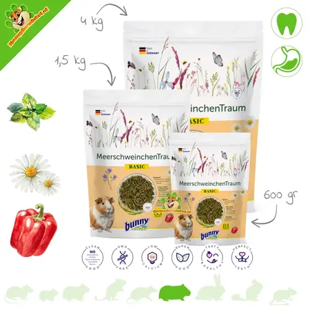 Bunny Nature Aliment de base pour cobayes CaviDroom