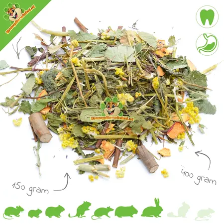 Knaagdier Kruidenier Foerageer Menu Cavia - Aanvullend Caviavoer 400 gram