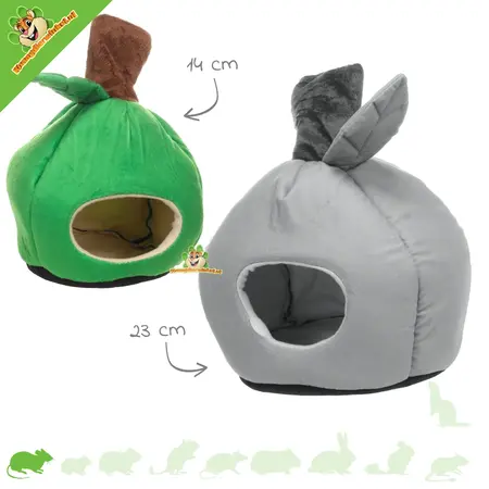 Plüsch-Nagetierschlafsack Apfelgrün
