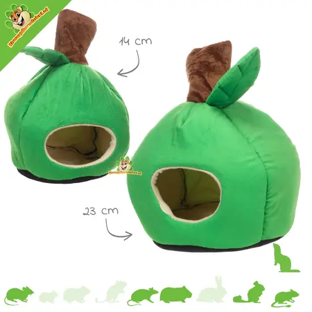 Plüsch-Nagetierschlafsack Apfelgrün