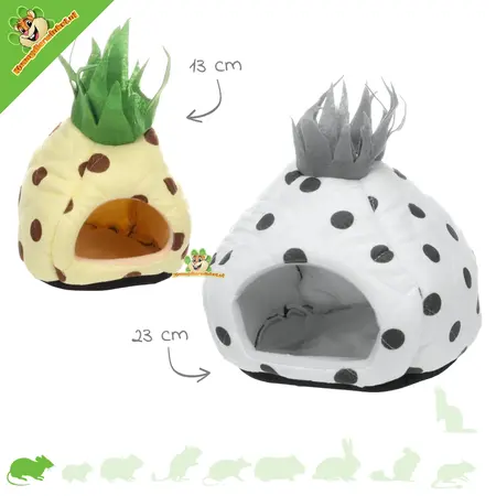 Pluszowy śpiwór dla gryzoni Ananas