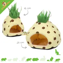 Sac de couchage en peluche pour rongeur, motif ananas