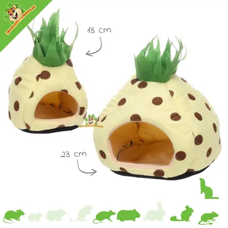 Pineapple Plush Sleeping Bag for Rodents