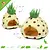 Sac de couchage en peluche pour rongeur, motif ananas