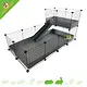 C&C® Cages Jaula de alambre cúbica 4x2 - 145 x 75 cm + Loft 2x1 Jaula expandible para cobayas