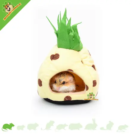Pluche Slaapzak Ananas voor Knaagdieren