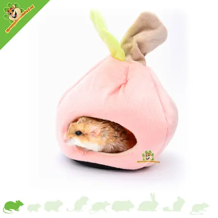 Gigoteuse Peluche Rongeur Rose Pomme