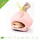 Plüschschlafsack „Rosa Apfel“ für Nagetiere