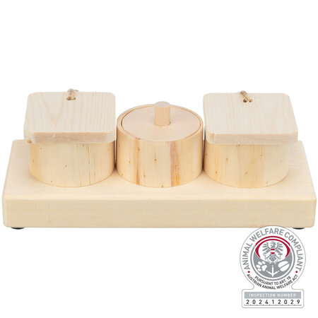 Trixie Snackbecher aus Holz, 15 cm, für Nagetiere und Kaninchen