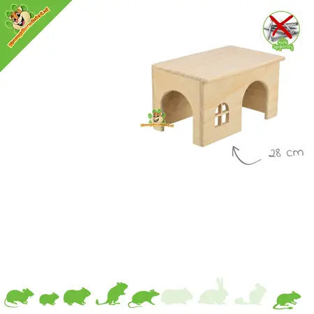 Trixie Spijkervrij Houten Blokhuis Blank