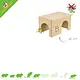 Trixie Unpainted Wooden Log House in 3 Sizes
