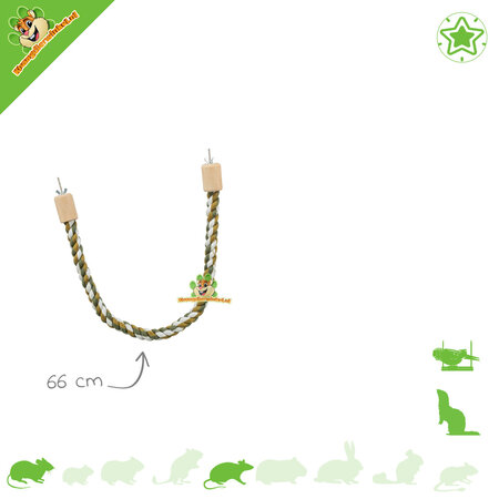 Trixie Climbing Rope for Rodents, Ferrets & Birds