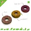 Donuts à l'avoine et à l'herbe pour rongeurs 3 pièces