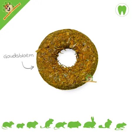 Beignets d'avoine et d'herbe pour rongeurs (3 pièces)
