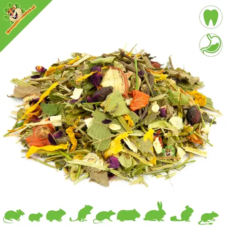 Mr Crumble ¡Mezcla de hierbas mágicas de invierno para roedores y conejos!