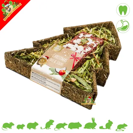 JR Farm Sapin de Noël et bâtons pour rongeurs et lapins !