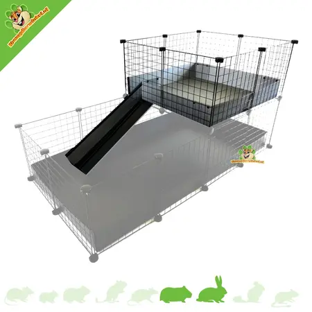 C&C® Cages C&C Loft 2x2 voor Draadkubus Kooi
