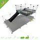 C&C® Cages C&C Loft 2x2 para jaula de cubo de alambre
