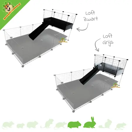 C&C® Cages Dachgeschoss 2x1