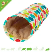 Tunnel en peluche pour rongeurs Fizi 34 cm