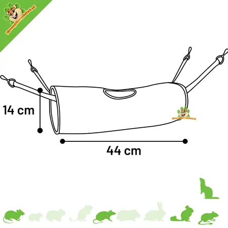 Hangmat Tunnel Fizi 44 cm