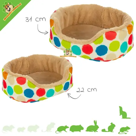 Cesta de peluche Fizi para ratas, cobayas y conejos