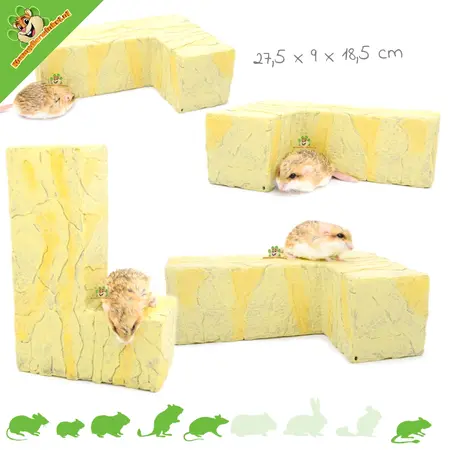 Blocs de construction en résine pour hamsters, pour un aménagement naturel