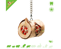 Nibble Roll colgante de madera Zanahoria y coco