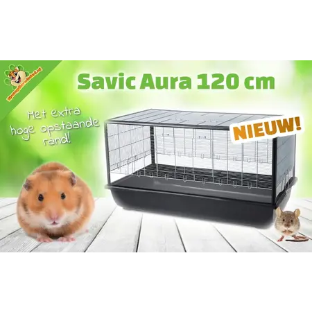 Savic Savic Aura 120 Plexi Hamster Cage – Spacious 120 cm cage for hamsters