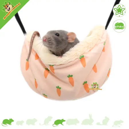 Saco de dormir tipo hamaca de 22,5 cm para ratones, ratas pigmeas y ratas.