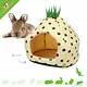 Saco de dormir de felpa con forma de piña para roedores