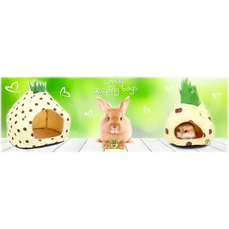 Pineapple Plush Sleeping Bag for Rodents