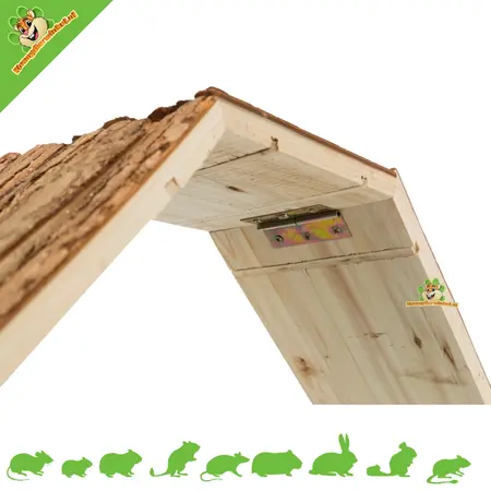 Trixie Wooden Bridge with Bark 63 cm for Rodents & Rabbits