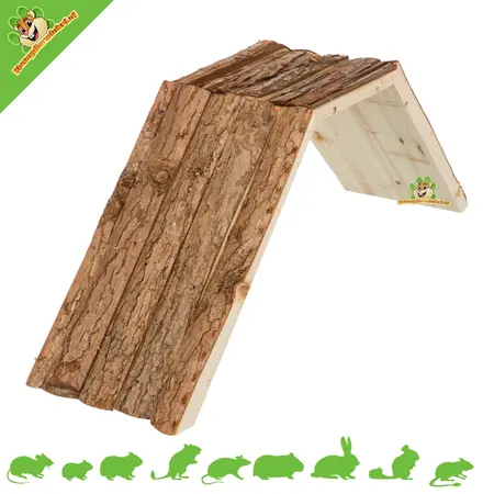 Trixie Puente de madera con corteza de 63 cm para roedores y conejos