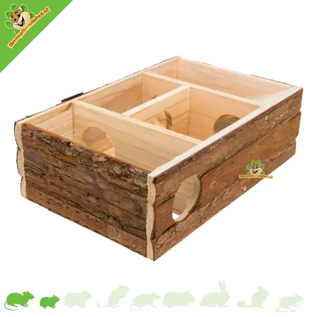 Trixie Meerkamer Huis Leif 35 cm voor Muizen, Dwerghamsters en Gerbils