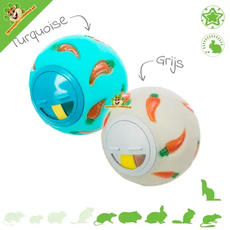 Trixie Bolita Forrajera de Plástico Zanahoria 7 cm