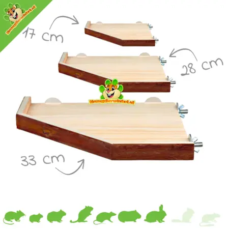 Trixie Wooden tray with edge