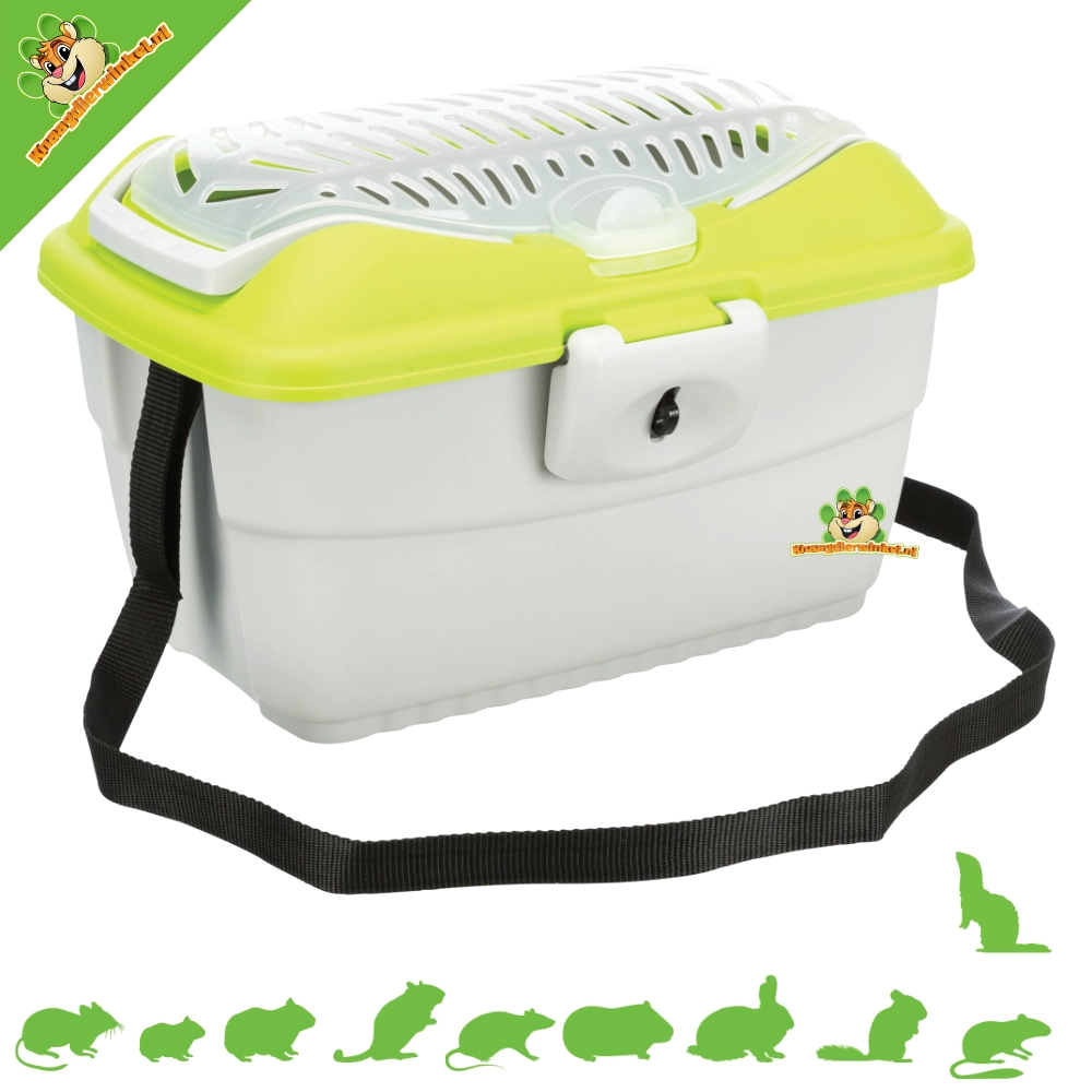 Trixie Boîte de transport Mini-Capri Gris/Vert 40 cm