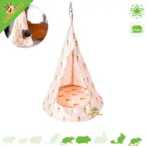 Hamaca de peluche para roedores, tienda tipi de 42 cm