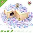 Maison d'angle bungalow à plusieurs chambres de 24 cm pour souris, hamster nain et gerbille