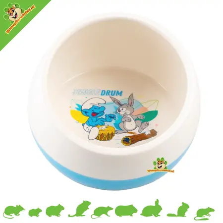 Bol à eau/nourriture Schtroumpf musical 15 cm