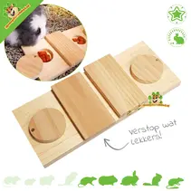Juego de madera para buscar comida y pensar, con solapas, 28 cm.