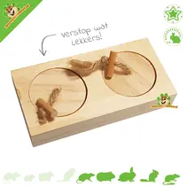 Wooden Foraging Puzzle Game Spin 12 cm