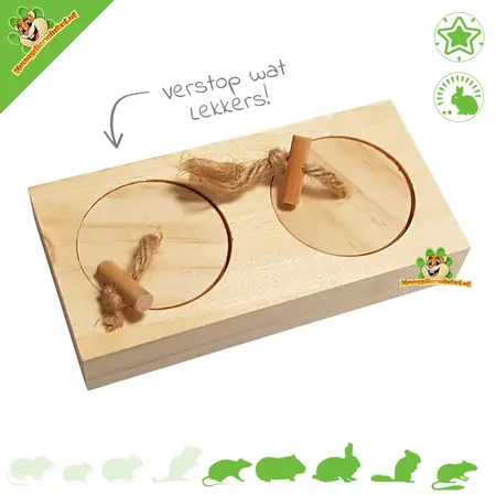 Holz-Futtersuch-Puzzlespiel Spin 12 cm