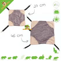 Plush Hammock Beige Gray
