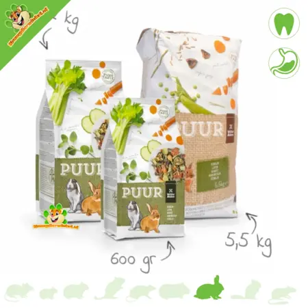 Witte Molen Witte Molen PUUR Konijn rabbit food – natural mix with vegetables & herbs