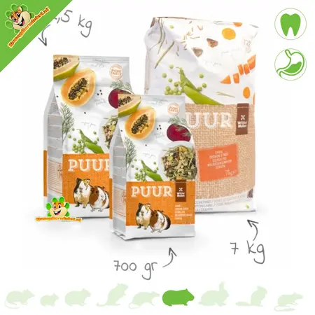 Witte Molen Nourriture PURE pour cochons d'Inde - Nourriture naturelle pour cochons d'Inde