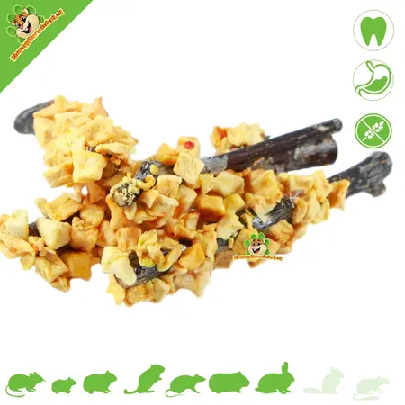 Mr Crumble Gryzienie orzechów laskowych z jabłkiem