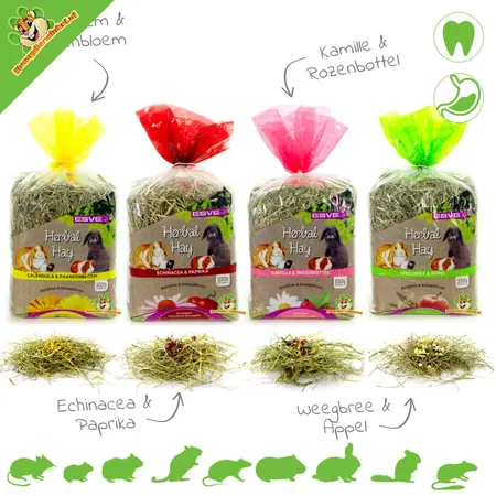 Esve Foin aux herbes 500 grammes pour rongeurs et lapins !