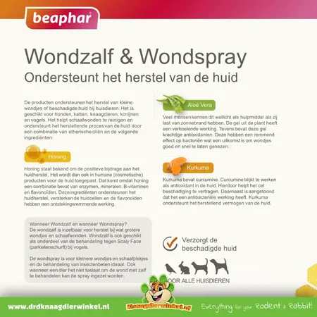 Beaphar Pommade pour plaies au miel 30 grammes pour rongeurs et lapins !